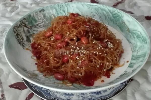 花生芝麻炒粉丝
