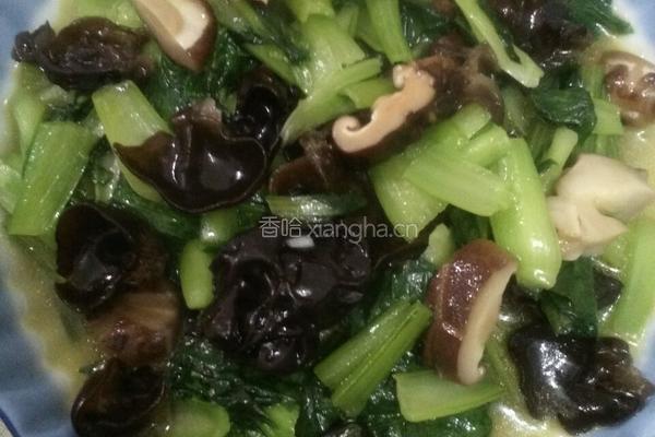 青菜香茹木耳