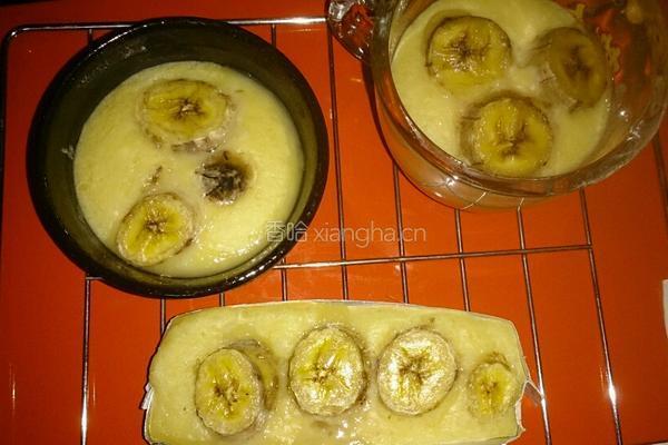 香蕉豆腐米蛋糕（冰淇淋奶黄）的做法图解6