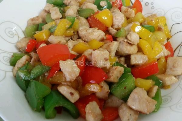 彩椒炒鸡丁的做法图解6
