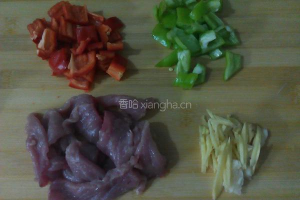 草茹炒肉片的做法图解2