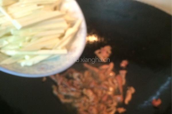 茭白肉丝的做法图解5