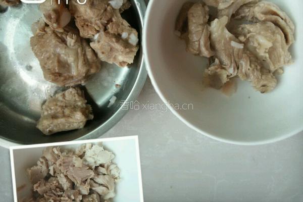 宝宝食品 排骨板栗粥的做法图解3