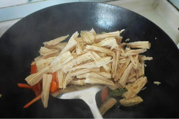 素炒腐竹的做法图解3