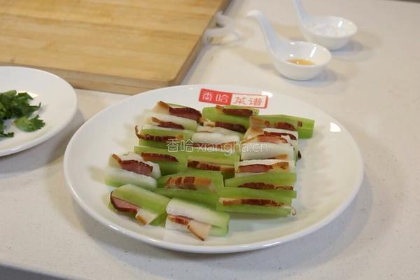 腊肉冬瓜夹的做法图解4