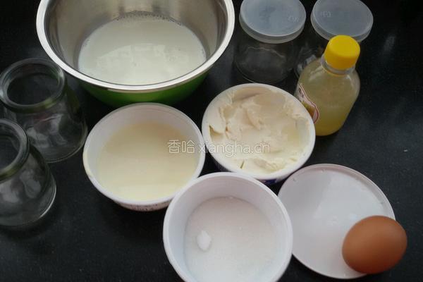 奶油奶酪布丁的做法图解1