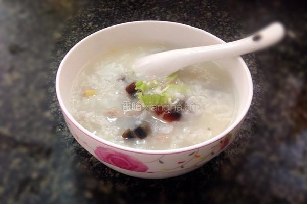 皮蛋瘦肉粥的做法图解8