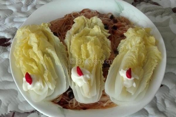 风味粉丝蒸娃娃菜的做法图解11
