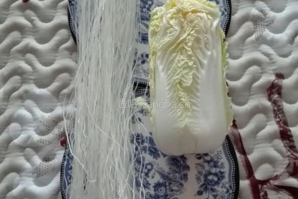 风味粉丝蒸娃娃菜的做法图解1
