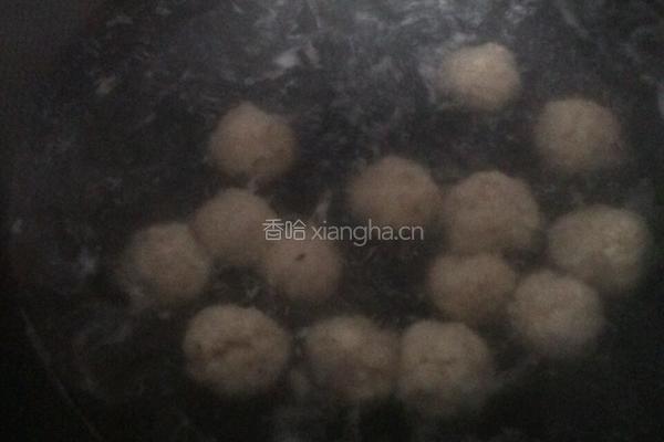 自制香茹贡丸的做法图解4