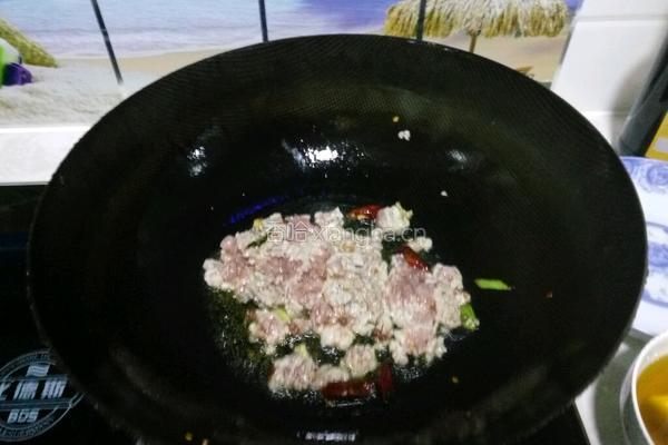 干煸四季豆的做法图解8