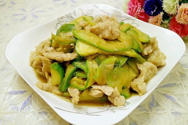 西葫芦炒肉的做法图解13