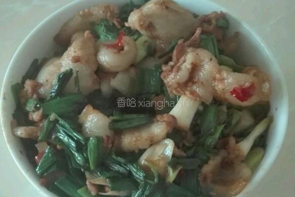 蒜苗炒肉的做法图解9
