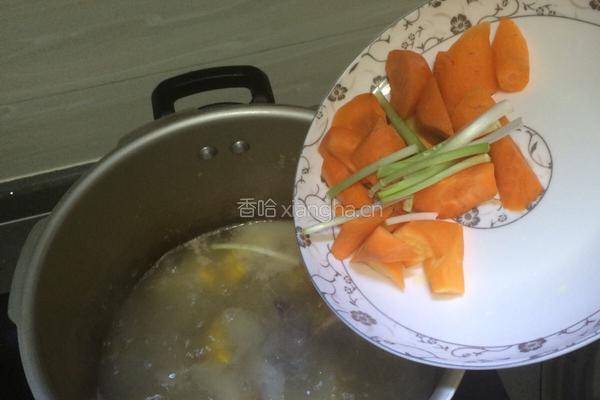 玉米胡萝卜排骨汤的做法图解7