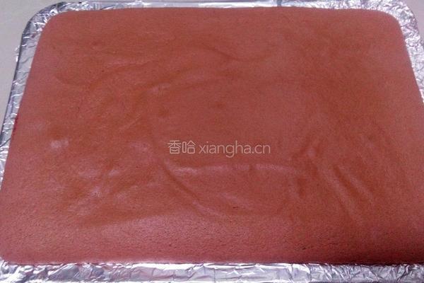 红曲粉奶油蛋糕卷的做法图解12