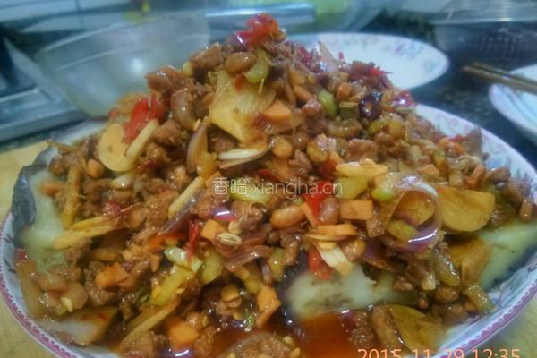 豆豉肉沫茄子煲的做法图解7