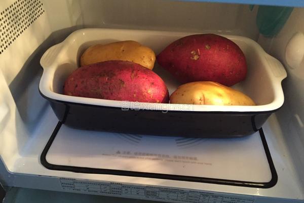 烤红薯、土豆的做法图解2