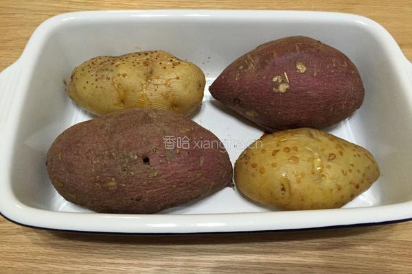 烤红薯、土豆的做法图解3