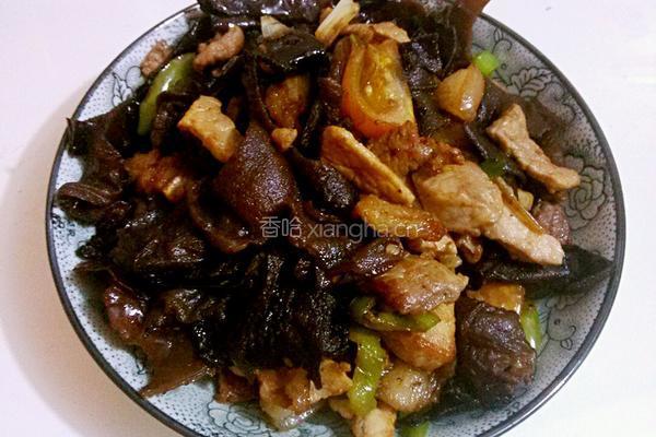 木耳炒肉的做法图解7