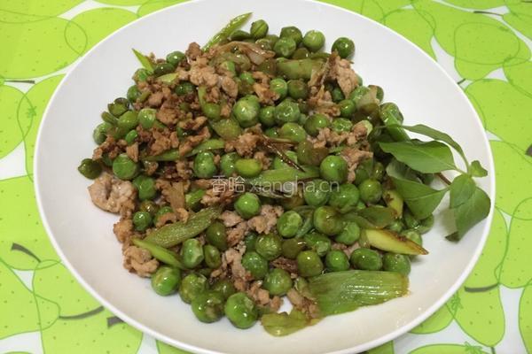 肉末炒豌豆