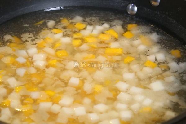 雪梨山药金瓜汤的做法图解6