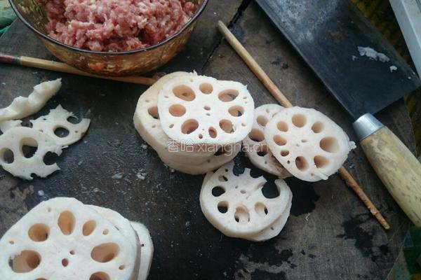 炸藕盒的做法图解2