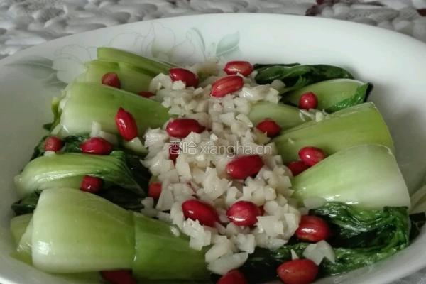蒜蓉花生炒青菜