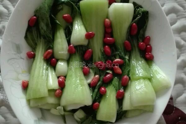 蒜蓉花生炒青菜的做法图解9