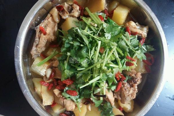 土豆烧鸡的做法图解4