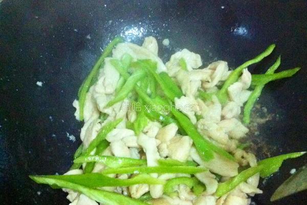 青椒炒肉的做法图解4