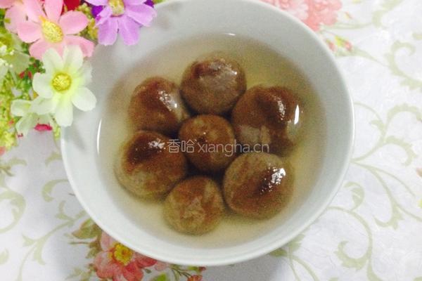 巧克力豆沙汤圆的做法图解10