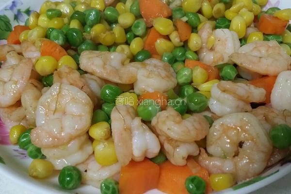 彩豆虾仁的做法图解5