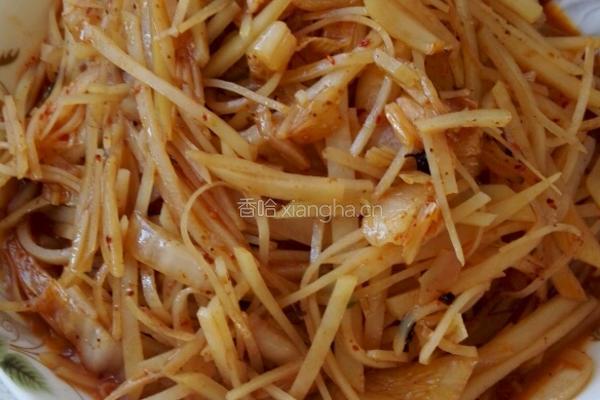 酸菜土豆丝的做法图解9
