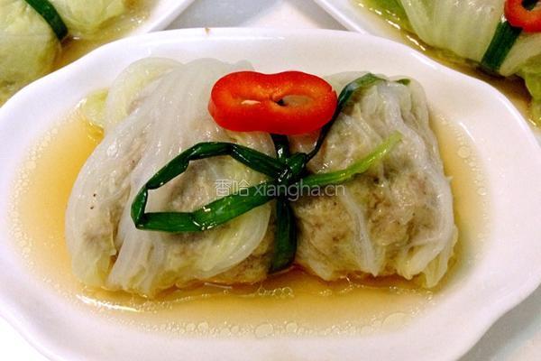 白菜肉卷的做法图解8