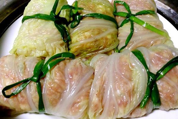 白菜肉卷的做法图解6