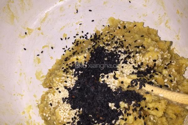 红薯芝麻饼干！的做法图解6