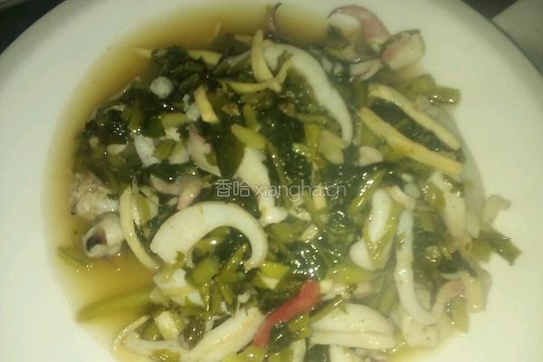 咸菜目鱼的做法图解6