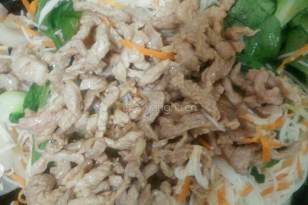 肉丝炒粉的做法图解8