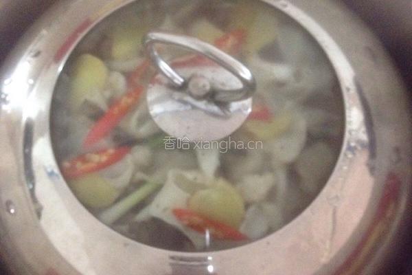 秘制梭子鱼蒸鱼泡的做法图解8