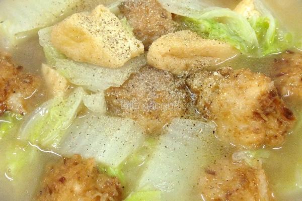 萝卜丸子白菜汤的做法图解7