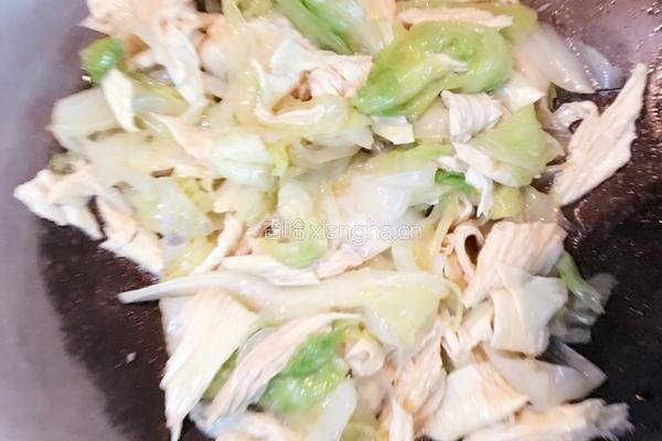 腐竹灼生菜的做法图解7