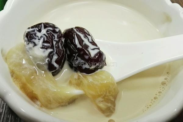鱼胶炖牛奶甜品的做法图解6