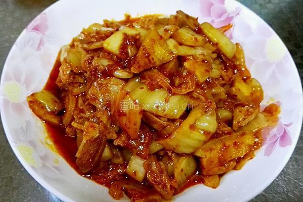 五花肉炒辣白菜的做法图解11