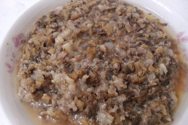 大头菜叶蒸肉饼的做法图解8