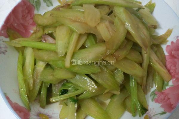陈醋炒西芹的做法图解9
