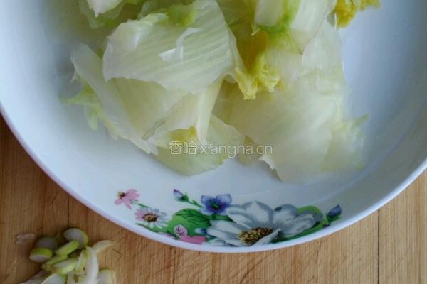 醋溜白菜片的做法图解6