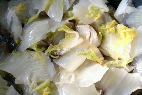 醋溜白菜片的做法图解8
