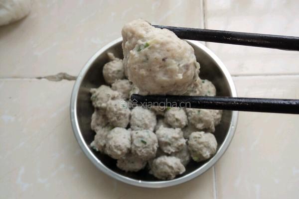 香菇猪肉丸的做法图解5