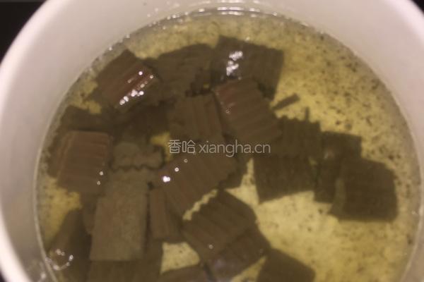 辣子蒜羊血的做法图解5