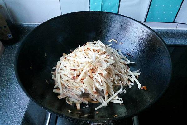 炒饼的做法图解4
